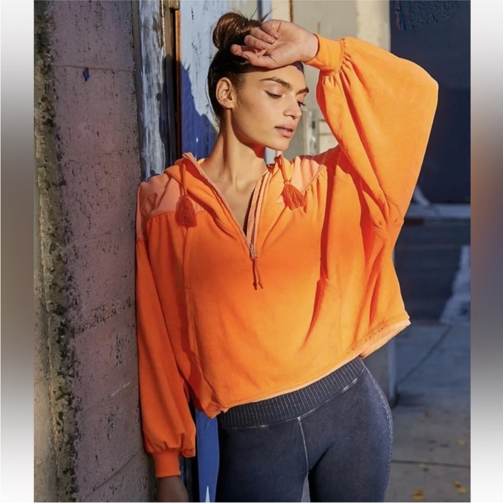 FP Movement by Free People Vibrant Orange Hoodie